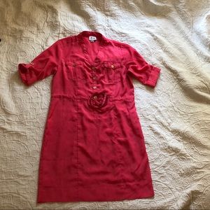 Never worn this coral fuchsia pink Dress Beige eci